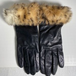Black Leather Gloves